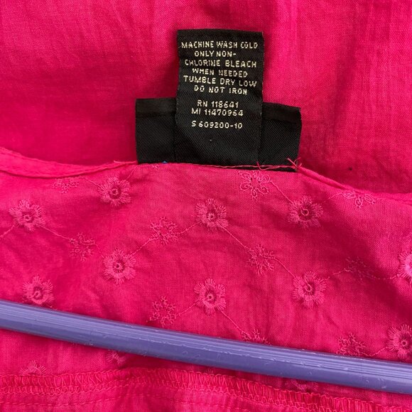 Lane Bryant SZ 18/20 Pink Peasant Style Top - Picture 8 of 9